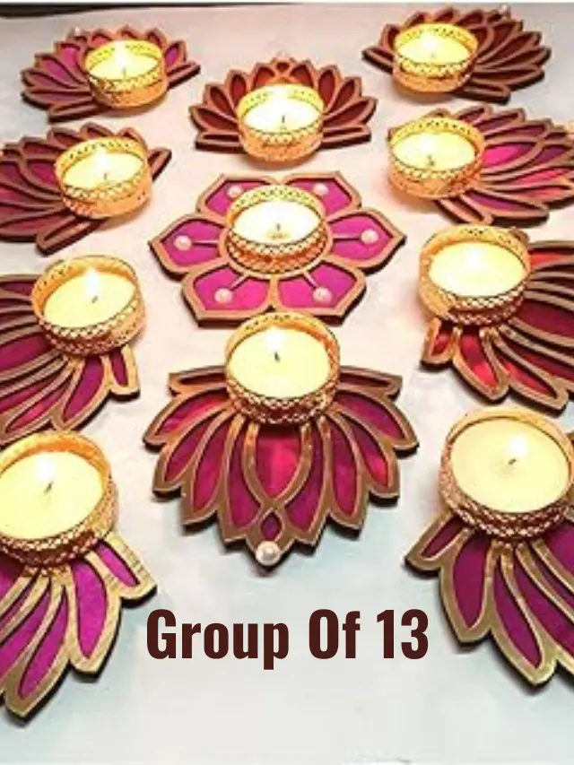 diya and rangoli